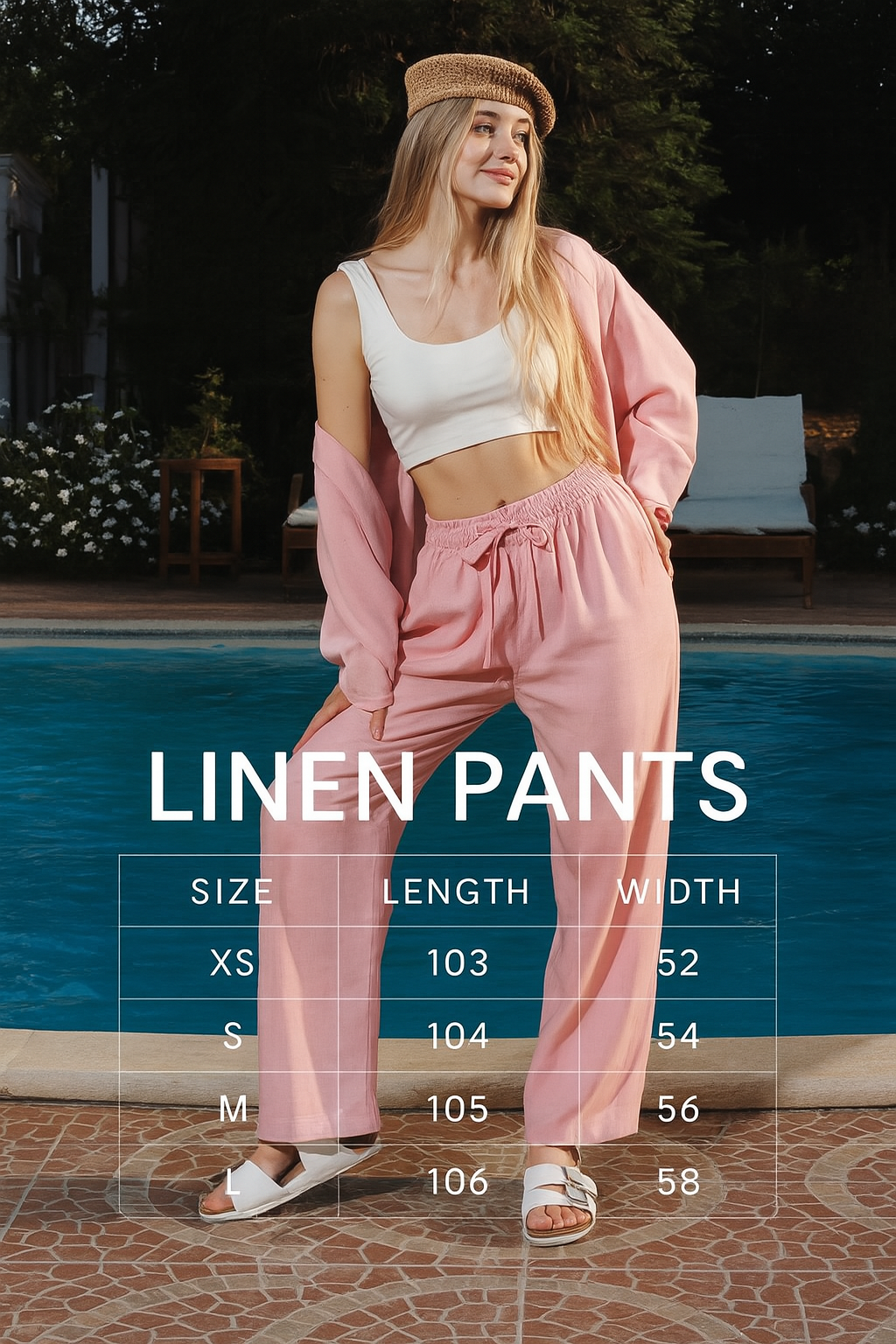 Black Linen Pant