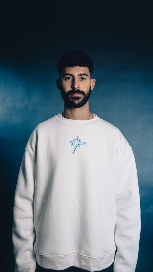 WHITE CREWNECK