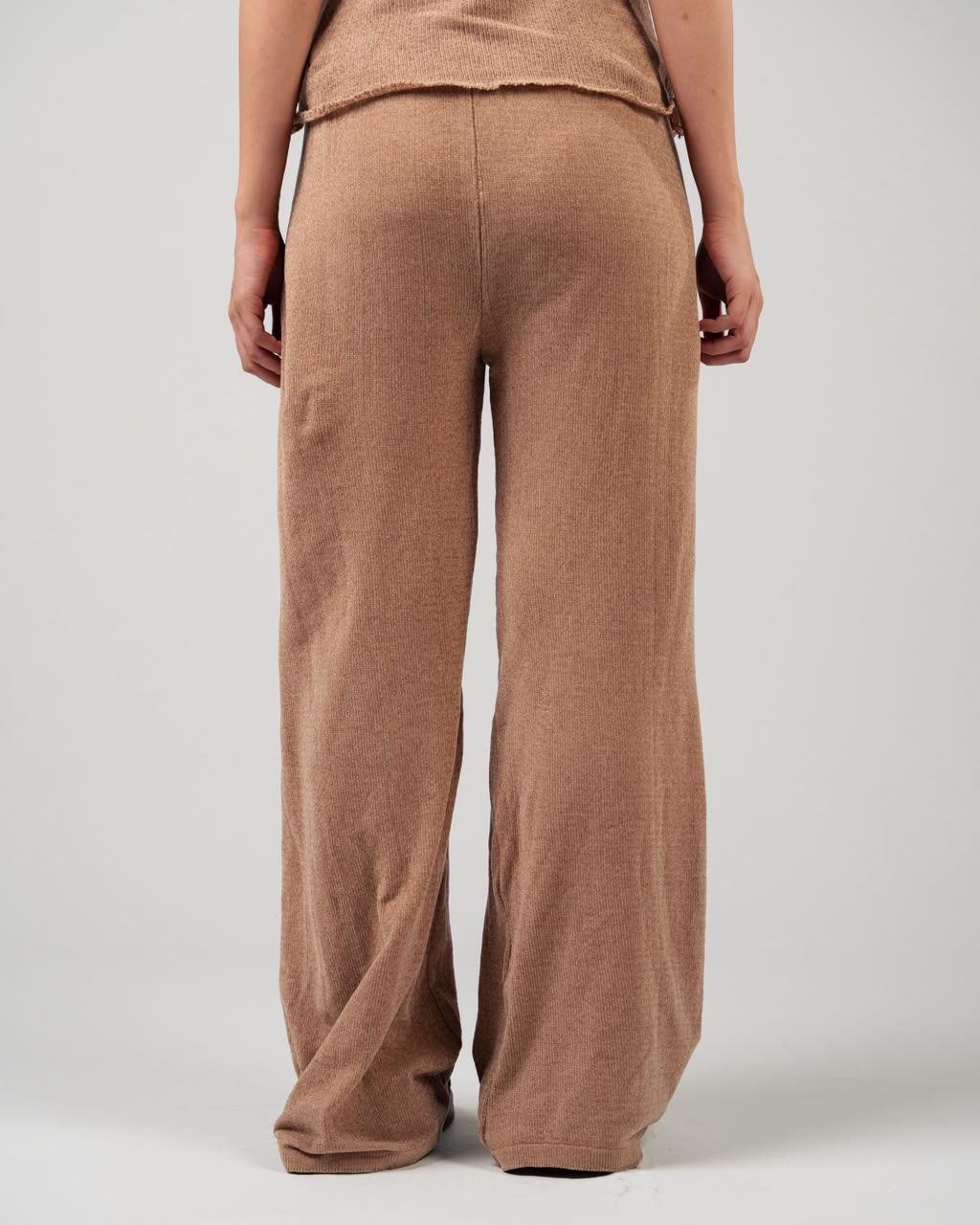 BROWN KNITTED PANT