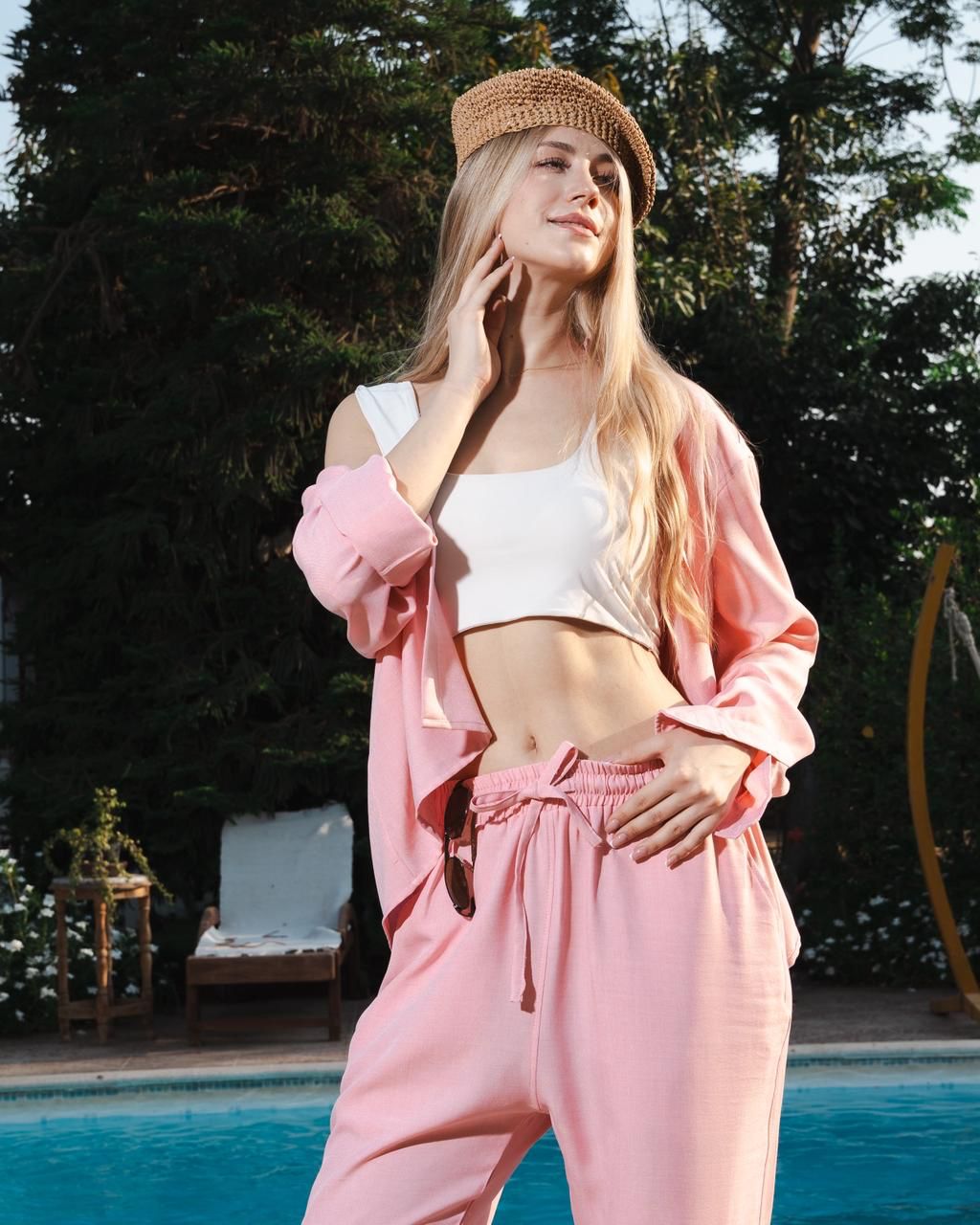 Rose Linen Shirt