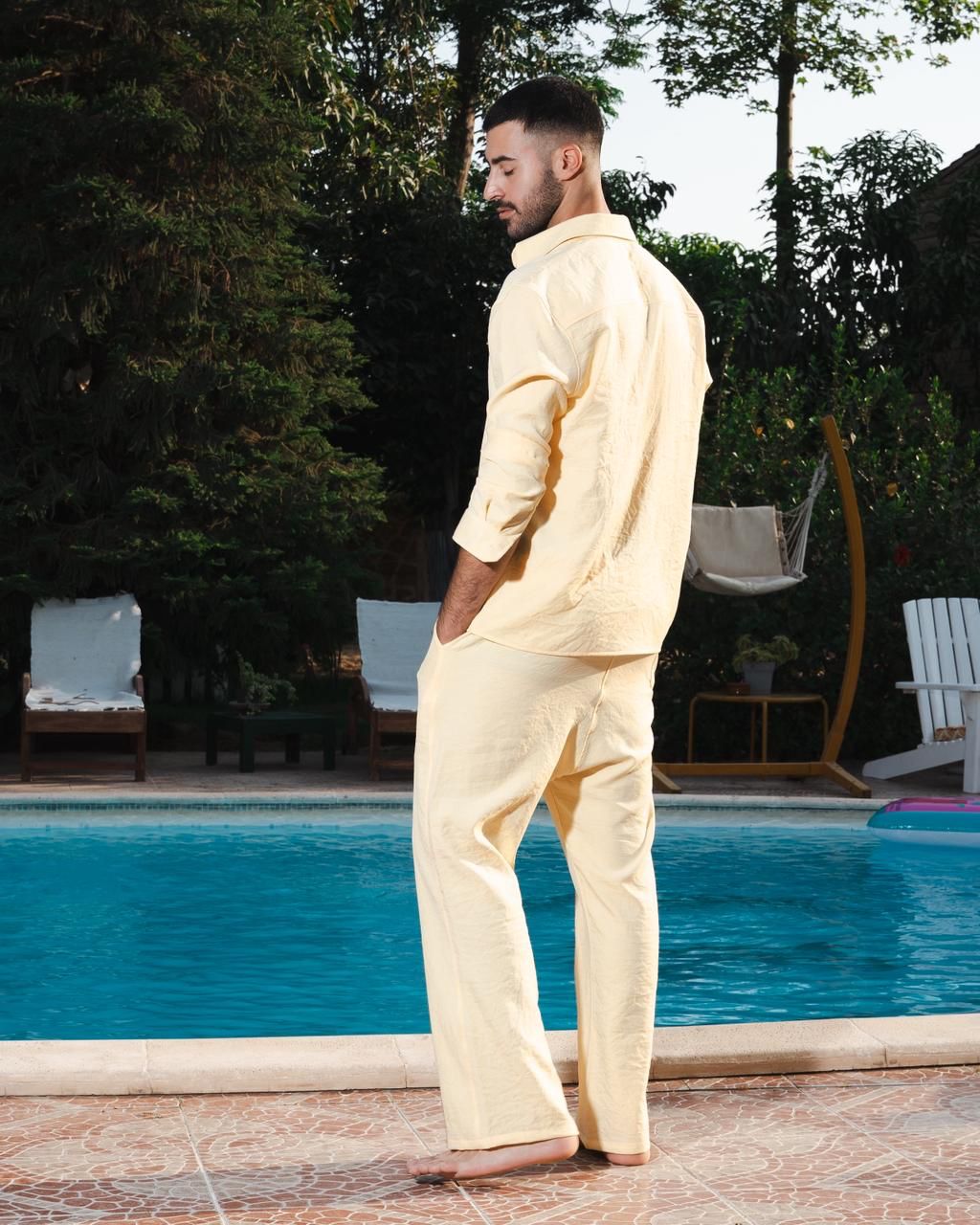 Vanilla Yellow Linen Shirt